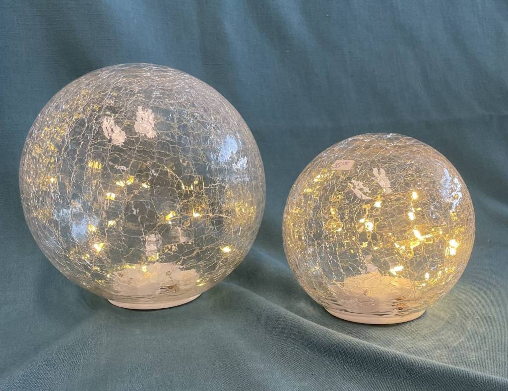 Crackled Glass Spheres