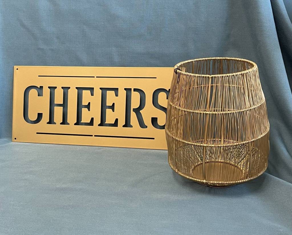 Gold Cheers And Basket