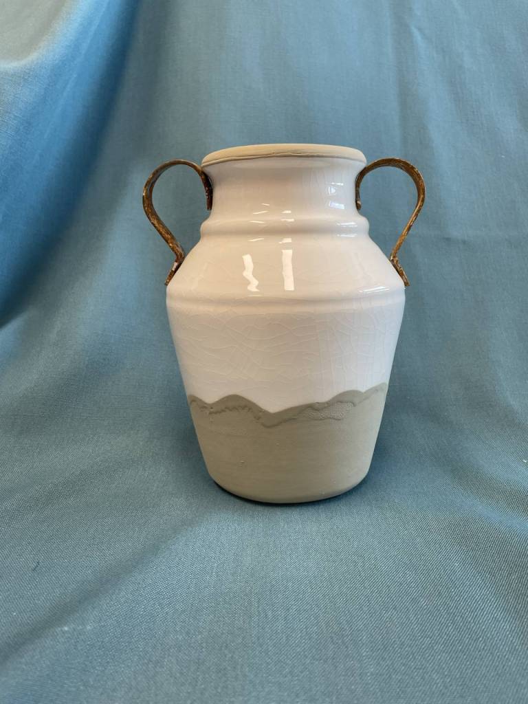 Rustic Doubled Handled Vase