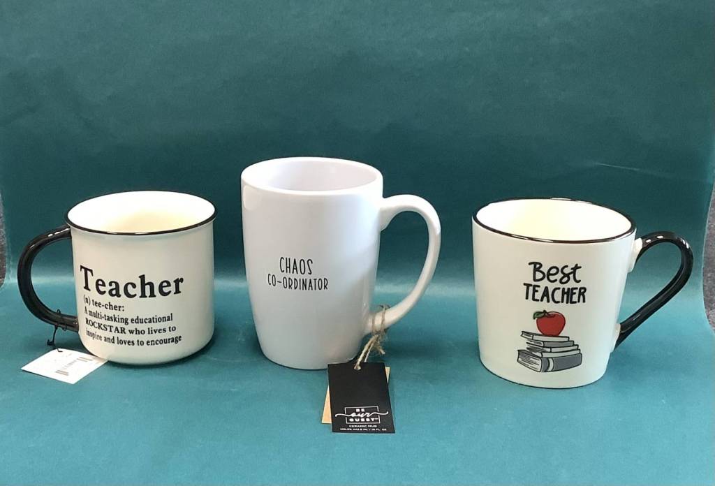 Seasonal teacher mugs